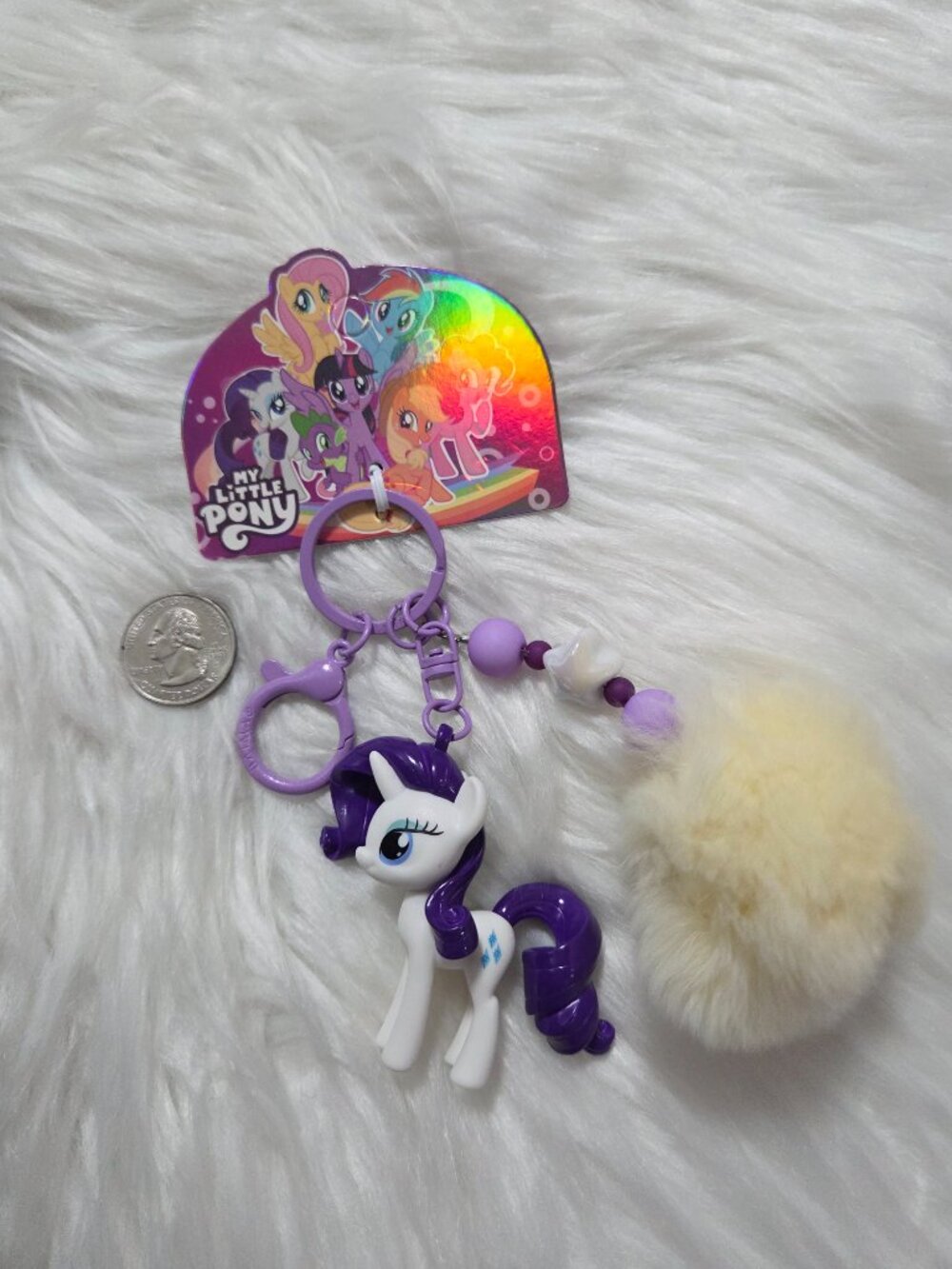 My Little Pony Rarity Keychain - Picture 3 of 5